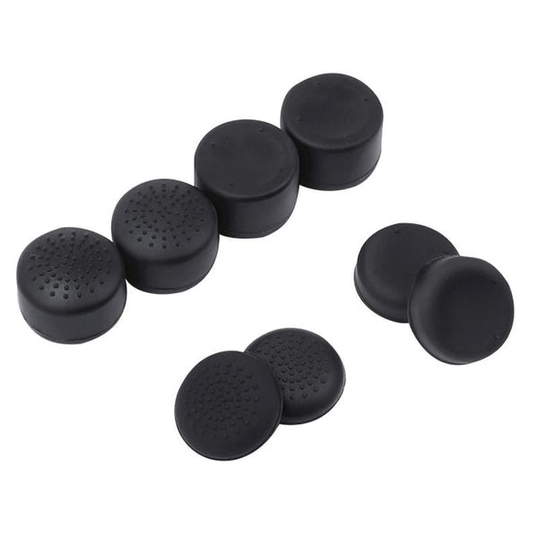8 Piece Silicone Joystick Cap Set For Ps5 / Ps4 Black Other Video Game Accessories