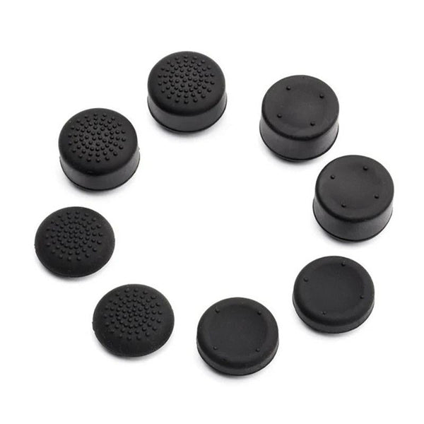 8 Piece Silicone Joystick Cap Set For Ps5 / Ps4 Black Other Video Game Accessories