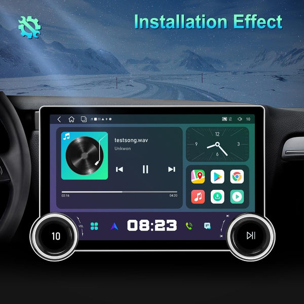 11.8 Inch Android Carplay Player 4 + 64G Dual Knob Reversing Image Car Audio In Dash Units