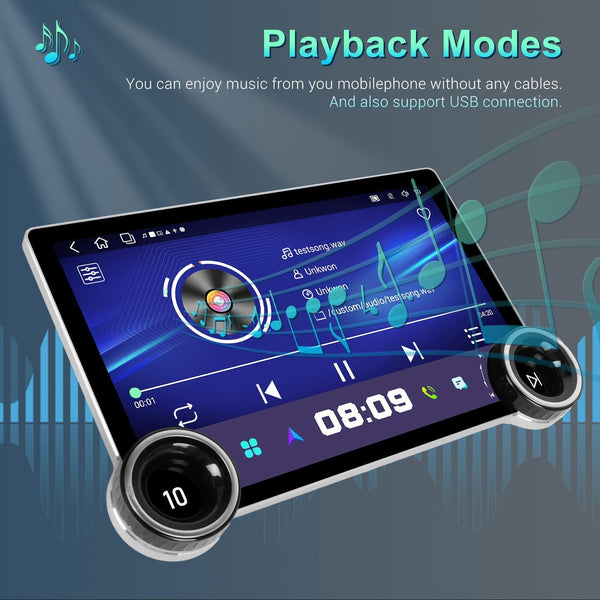 11.8 Inch Android Carplay Player 4 + 64G Dual Knob Reversing Image Car Audio In Dash Units
