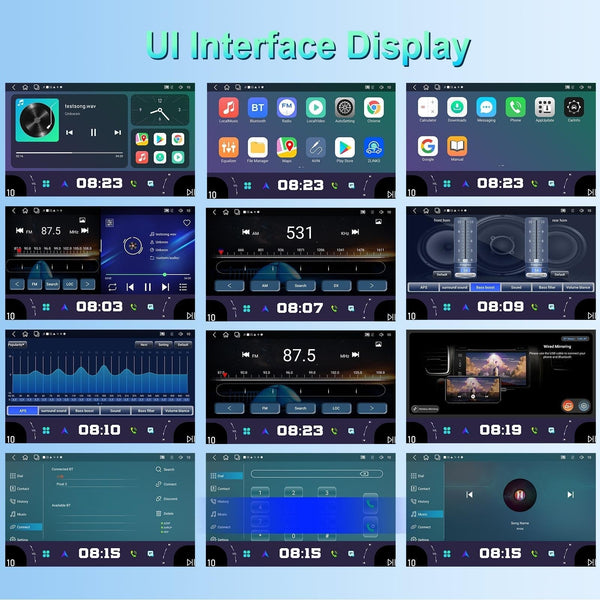 11.8 Inch Android Carplay Player 4 + 64G Dual Knob Reversing Image Car Audio In Dash Units