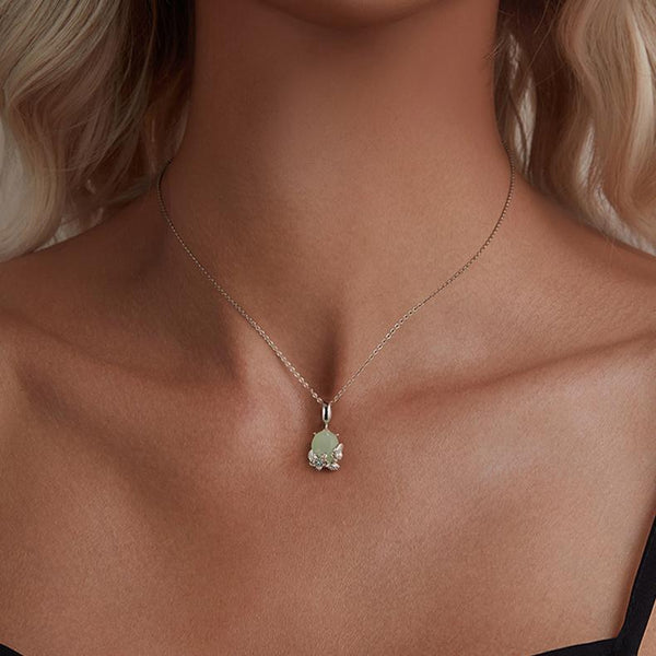 925 Sterling Silver Floral Pearl Pendant In Charms & Pendants