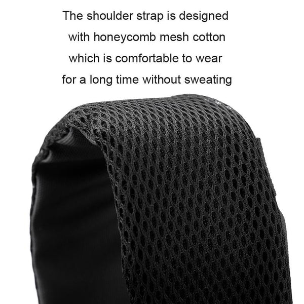 Waterproof Sports Chest Bag One Shoulder Diagonal Black Bags