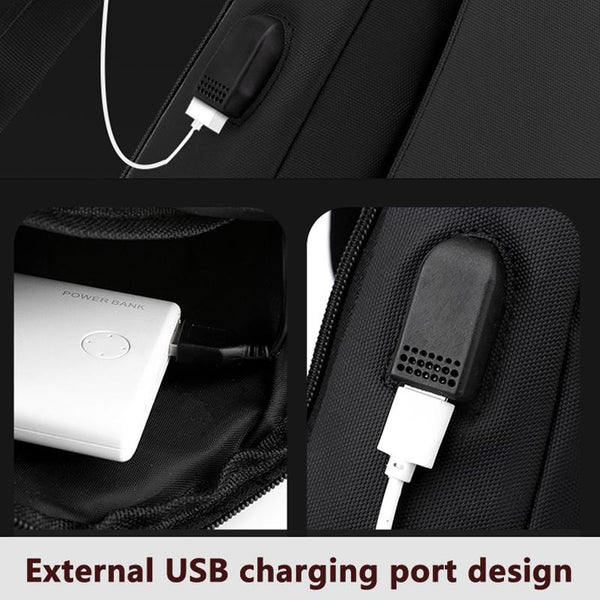 Waterproof Sports Chest Bag One Shoulder Diagonal Black Bags