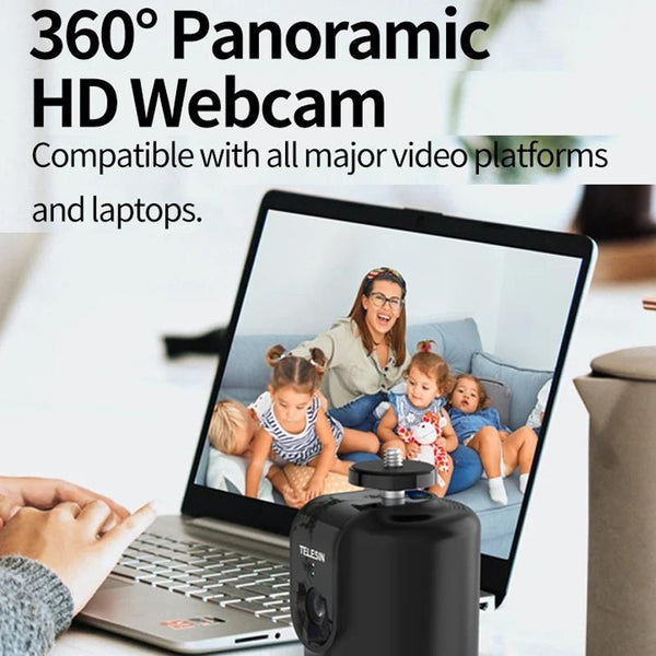 Intelligent 360 Degree Follow Gimbal Camera With Ai Face Recognition Black Other Camera & Photo Accs