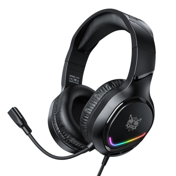 Rgb Gaming Headset With Mic 2.2M Cable Black Headsets