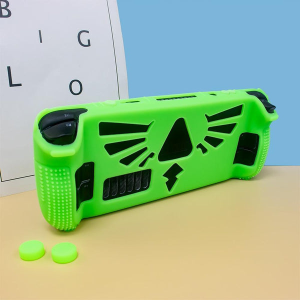 Silicone Protective Case With Holder For Steam Deck V V4 1 Pocket Consoles Black Controllers & Attachments