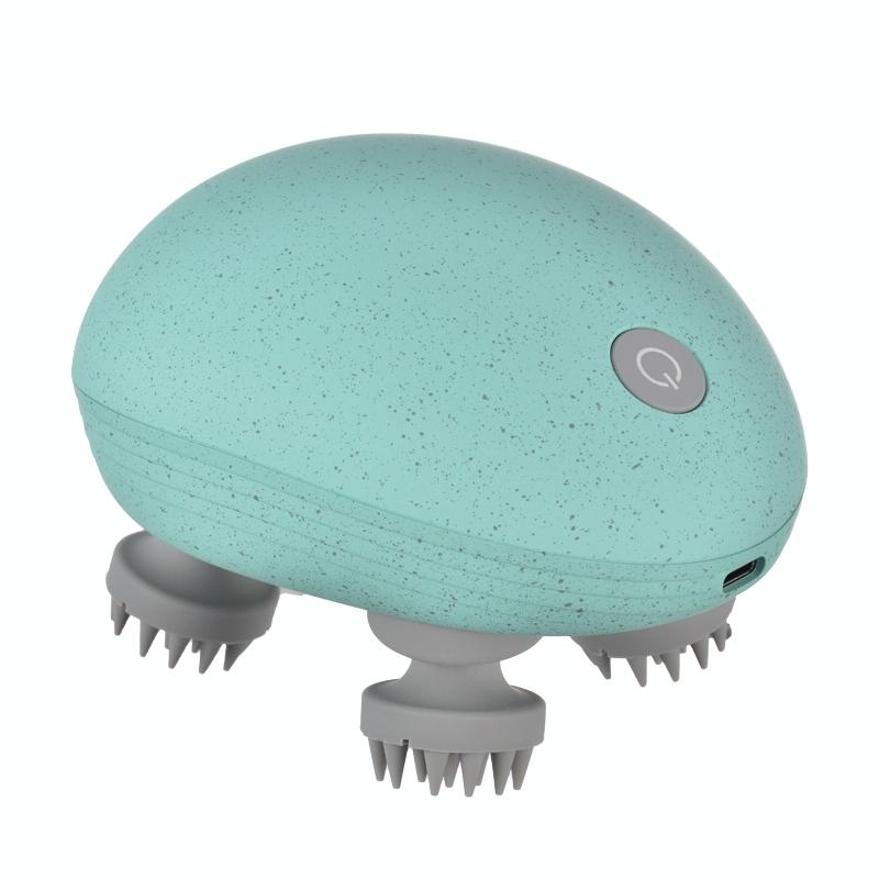 Compact Electric Head Massager Fits All Hair Types Blue Massagers