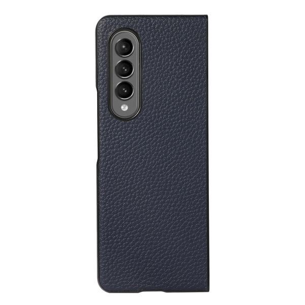 For Samsung Galaxy Z Fold4 5G Litchi Texture Case Two Tone Black Cases Covers & Skins