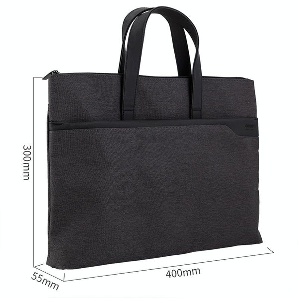 Double Layer Zipper Conference Document Bag Portable And Organized Blue Storage Bags