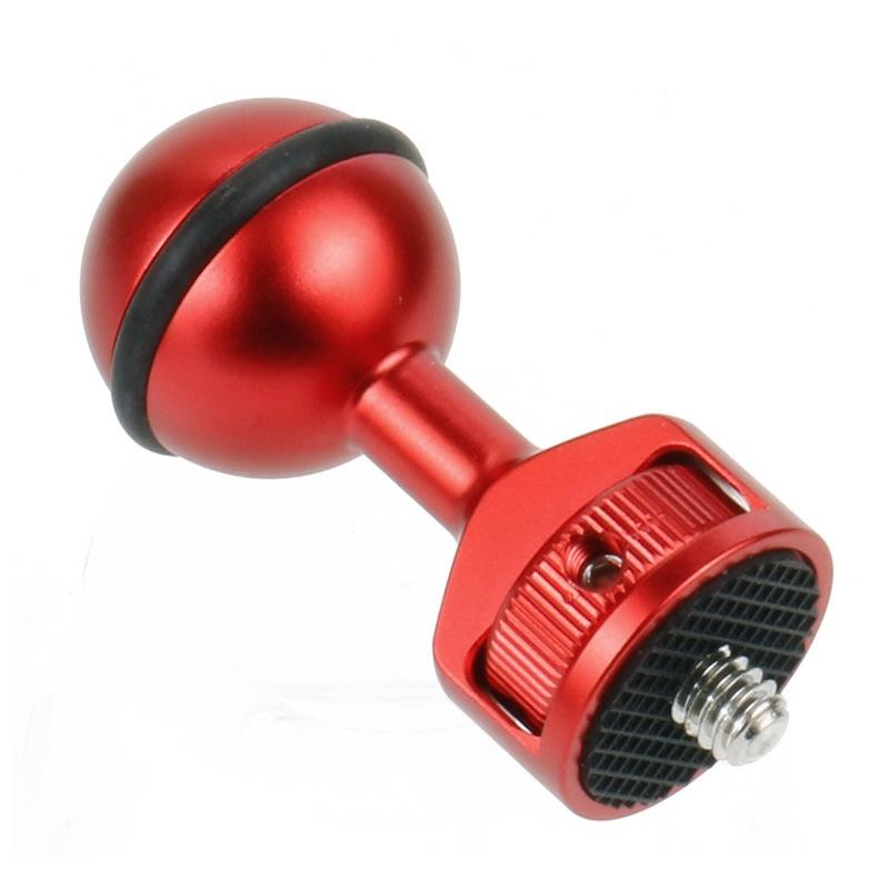 Universal 2.5 Centimetre Ball Head Clip For Action And Underwater Cameras Red Other Camera & Photo Accs