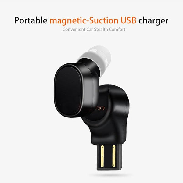Magnetic Bluetooth Earbud For Iphone Lesiri X12 Black Earbuds