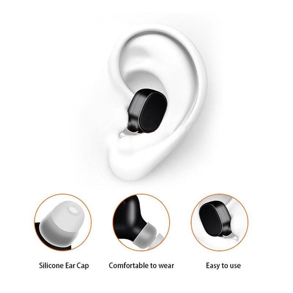 Magnetic Bluetooth Earbud For Iphone Lesiri X12 Black Earbuds