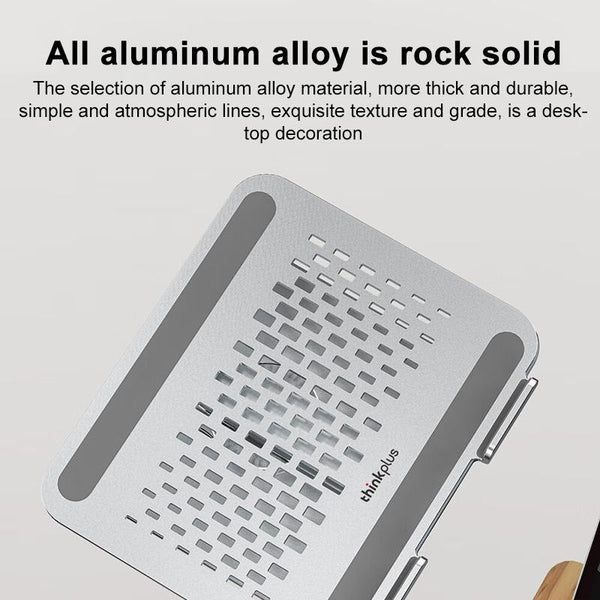 Lenovo Thinkplus Desktop Laptop Holder Silver Stands Holders & Car Mounts