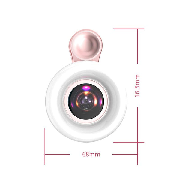 Selfie Light Macro Lens For Mobile Beauty Makeup Pink Other Makeup Tools & Accs.