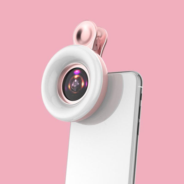 Selfie Light Macro Lens For Mobile Beauty Makeup Pink Other Makeup Tools & Accs.