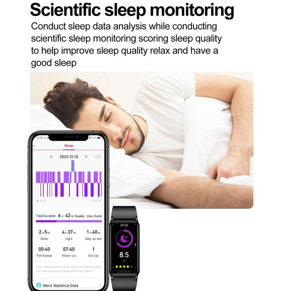 Uric Acid Blood Lipids And Heart Rate Tracker Black Smart Watches