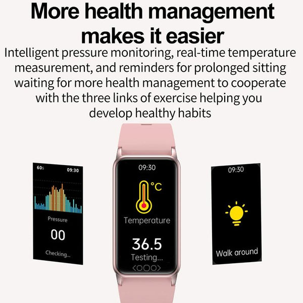 Uric Acid Blood Lipids And Heart Rate Tracker Black Smart Watches