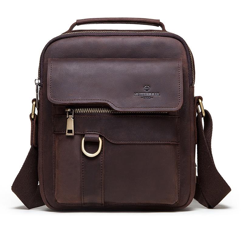 Brown Leather Cross Body Shoulder Bag For Men Bags