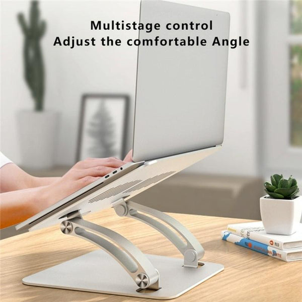 Laptop Stand Aluminum Alloy Desktop Riser Silver Stands Holders & Car Mounts
