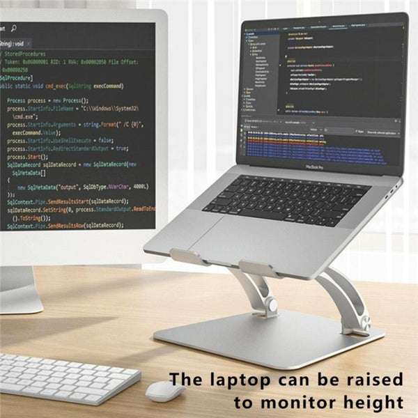 Laptop Stand Aluminum Alloy Desktop Riser Silver Stands Holders & Car Mounts