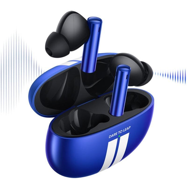 Blue Wireless Active Noise Cancelling For Sports Earbuds