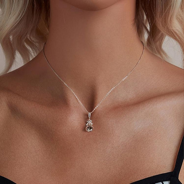 925 Sterling Silver Bow Bell Bracelet Pendant Festival Beads Charms & Pendants