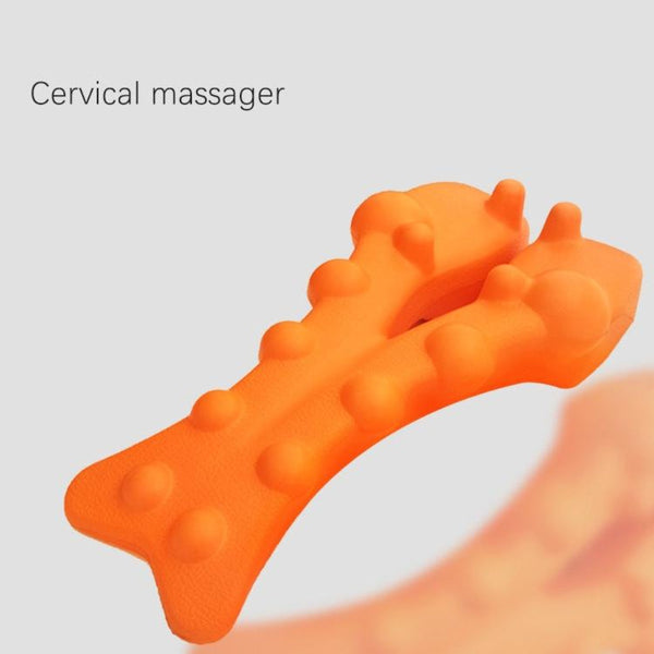 Orange Shiatsu Lumbar Massager Soothing Spine Cushion Massagers