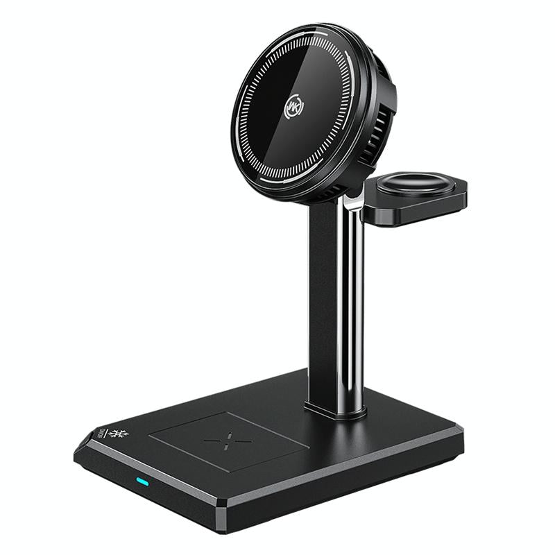15W 4 In Magnetic Wireless Charger Stand Black Chargers & Cradles