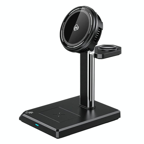 15W 4 In Magnetic Wireless Charger Stand Black Chargers & Cradles