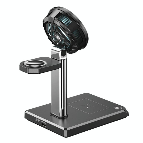 15W 4 In Magnetic Wireless Charger Stand Black Chargers & Cradles