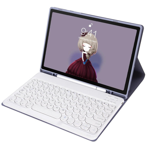 Detachable Bluetooth Keyboard Leather Case For Ipad Air 4 / 5 Candy Colour Skin Texture 10.9 Inch Black Cases Covers Keyboard Folios