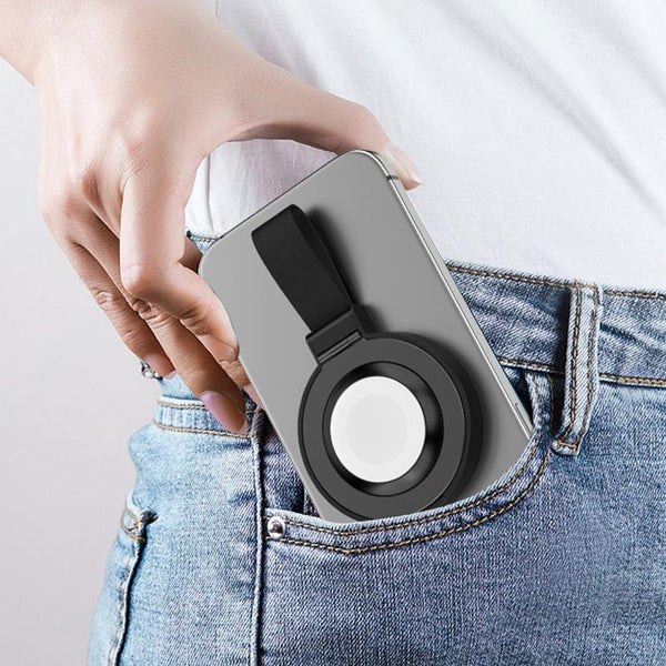 3 In 1 Magnetic Wireless Charger With Phone Ring Black Chargers & Cradles