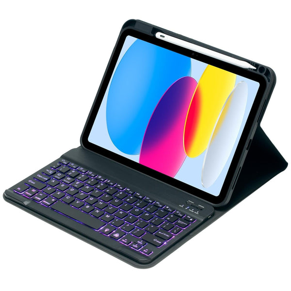 10.9 Ipad 10Th Gen 2022 Backlit Keyboard Case With Pen Slot Bluetooth Leather Pink Cases Covers Keyboard Folios