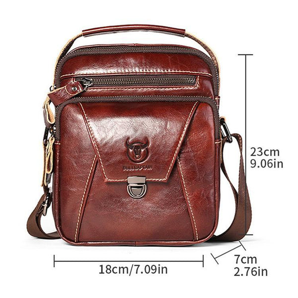 Large Capacity Retro Cowhide Shoulder Bag Brown Bags