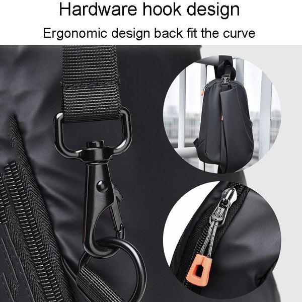 Versatile Crossbody Chest Bag For Casual Sports Use Black Bags