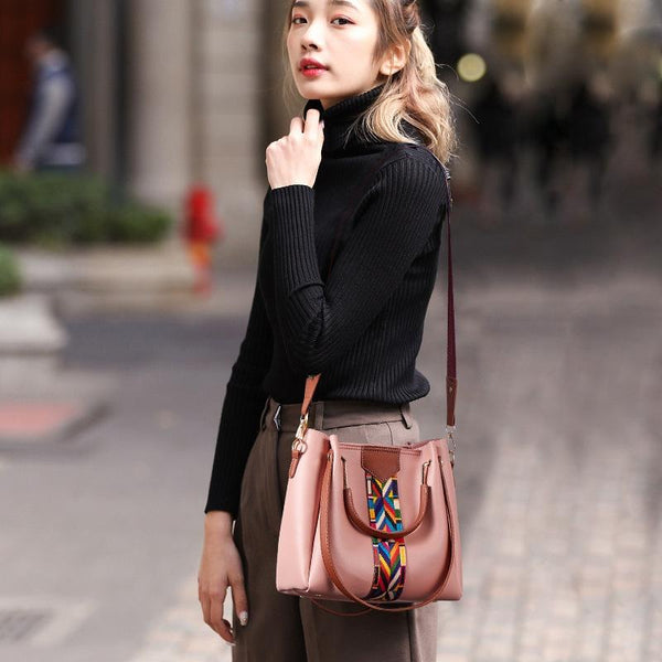 Versatile 4 In 1 Messenger Bag For Women Fashionable & Spacious White Women's Bags & Handbags