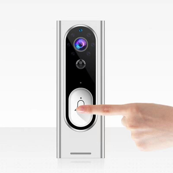 Smart Wireless Video Doorbell With Night Vision & Motion Detection Black Smart Doorbells