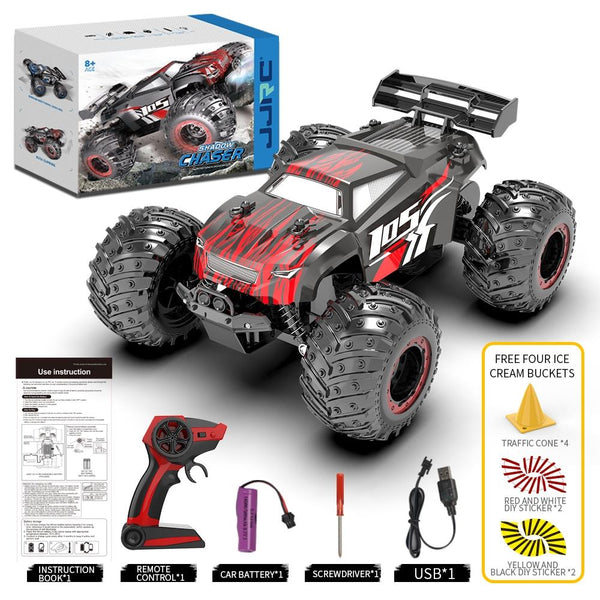 Off Road 2.4G Rc Electric Climbing Vehicle Black Red Remote Controlled Toys