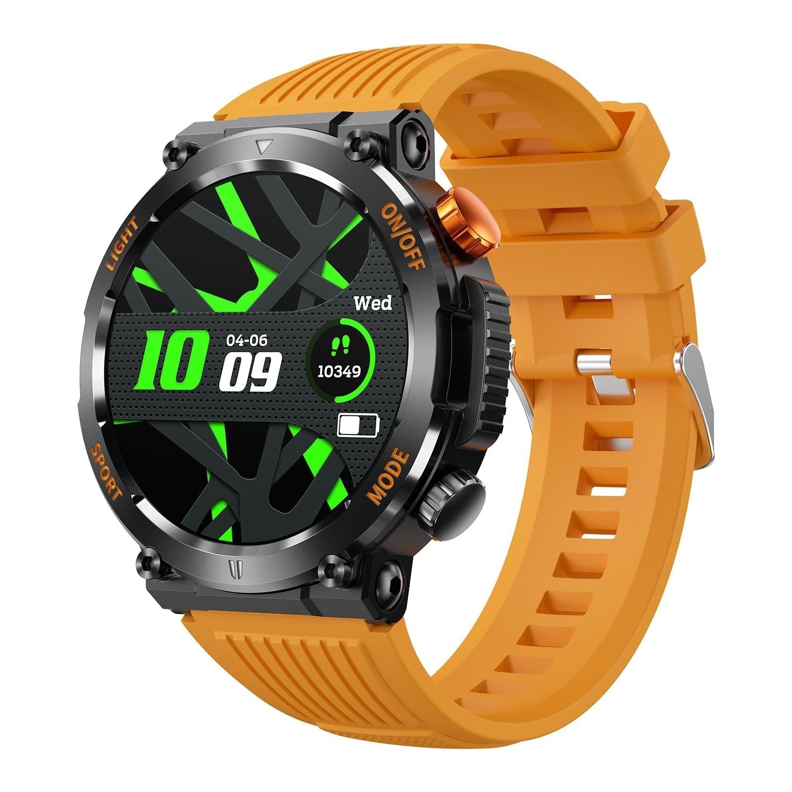 1.46 Inch Round Screen Bluetooth Smart Watch Support Health Monitoring & 100+ Sports Modes Orange Smart Watches