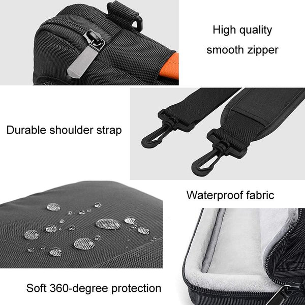 13.3 To 14 Inch Laptop Shoulder Bag With Messenger Style Black Laptop Cases & Bags