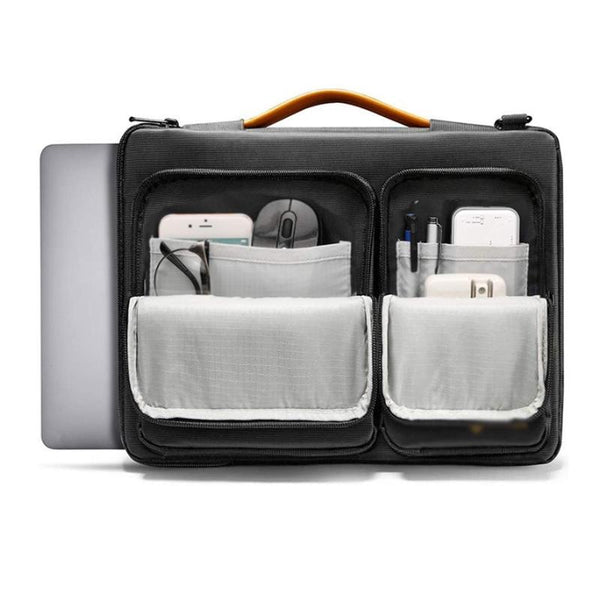 13.3 To 14 Inch Laptop Shoulder Bag With Messenger Style Black Laptop Cases & Bags