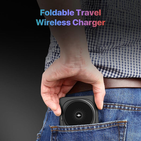 Magnetic Wireless Charger Fast Charging Black Chargers & Cradles