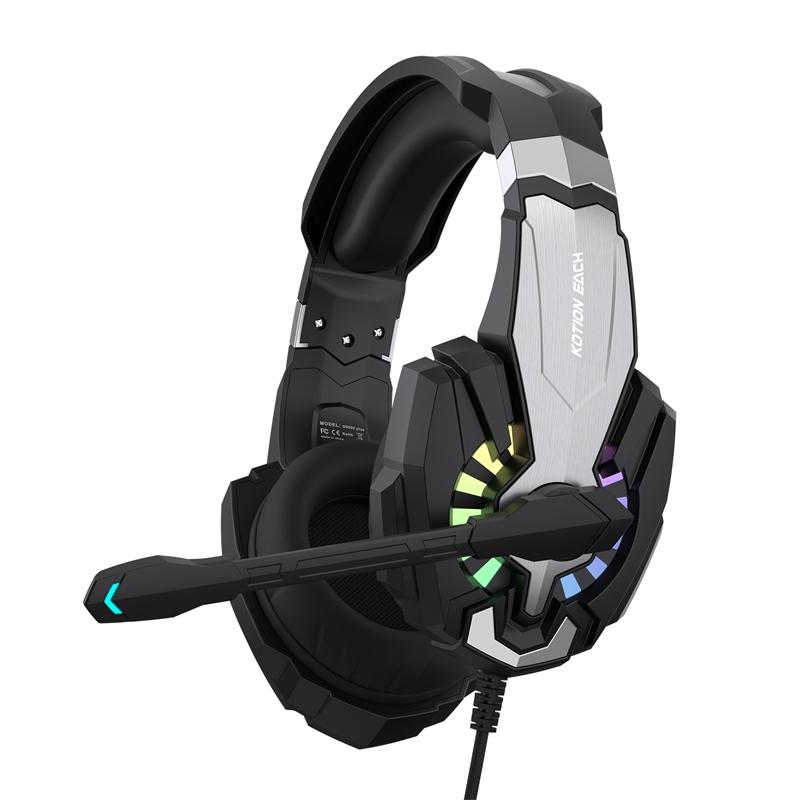 2.1M Gaming Headset With Mic Kotion Each G9000 Plus Black Headsets