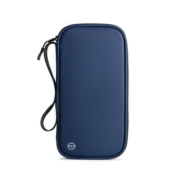 Rfid Travel Passport & Card Holder Gem Blue Business Card Holders