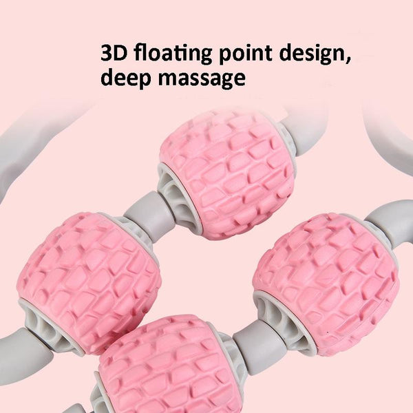 Soft Ring Leg Muscle Massage Roller Pink Massagers