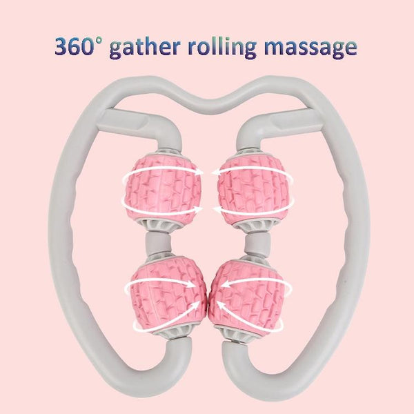 Soft Ring Leg Muscle Massage Roller Pink Massagers