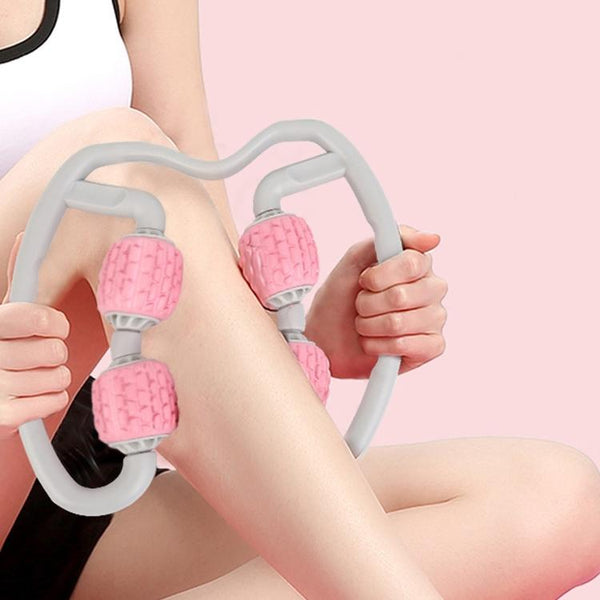 Soft Ring Leg Muscle Massage Roller Pink Massagers