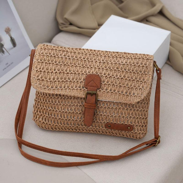 Crossbody Straw Bag For Women Khaki Women's Bags & Handbags