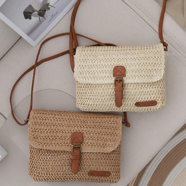 Crossbody Straw Bag For Women Khaki Women's Bags & Handbags
